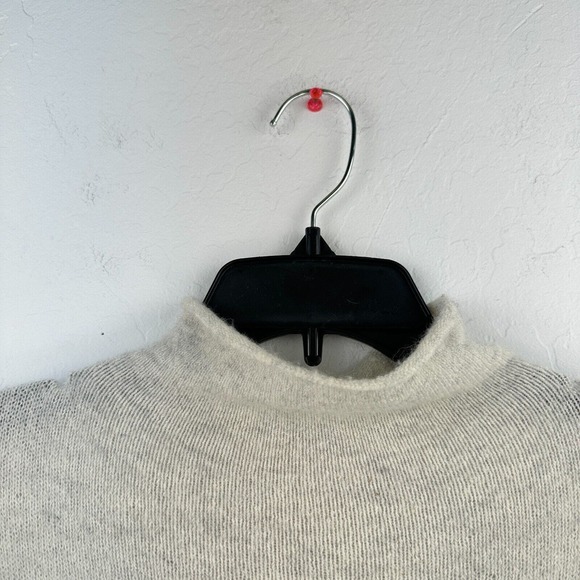 Madewell Sweater Womens S‎ Cream Blue Colorblock Mock Neck Long Sleeve Pullover - Picture 3 of 10